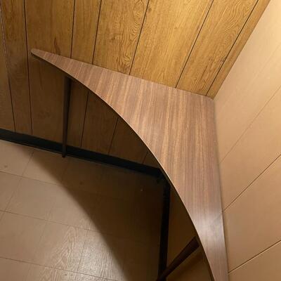 Boomerang Formica MCM Triangle Corner Side Table