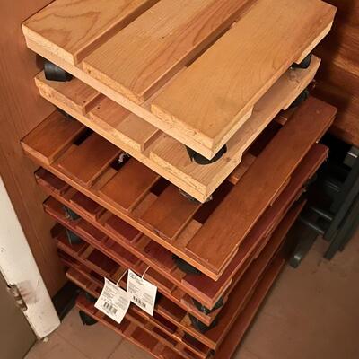 Lot of Wheeled Plant Stands