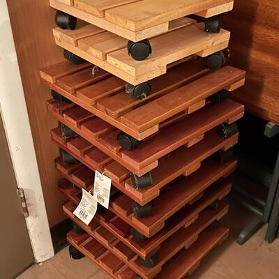 Lot of Wheeled Plant Stands