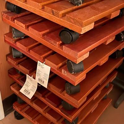 Lot of Wheeled Plant Stands