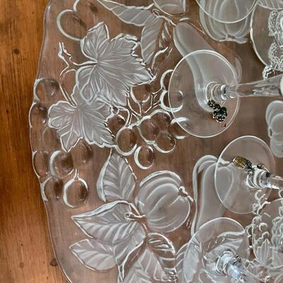 Wine Glasses and Tray