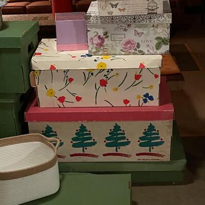 Lot of Storage and Decorative Boxes