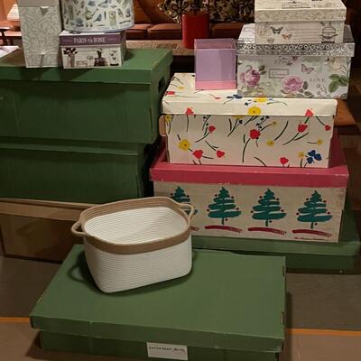Lot of Storage and Decorative Boxes