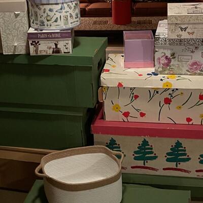 Lot of Storage and Decorative Boxes