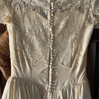 Vintage 1957 Wedding Dress