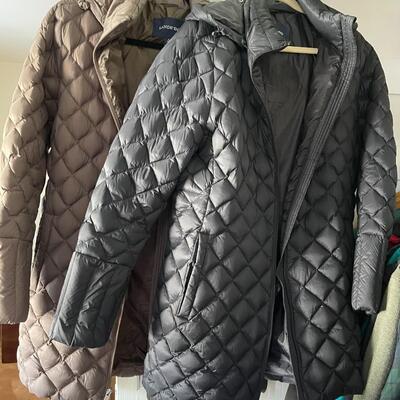 Pair of Lands' End Puffy Coats
