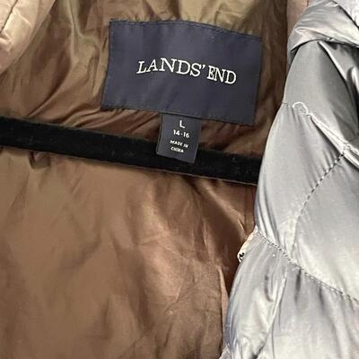 Pair of Lands' End Puffy Coats