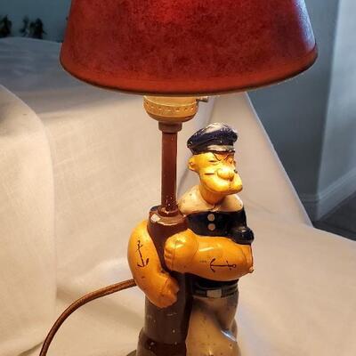 Popeye the Sailor Man Vintage Lamp