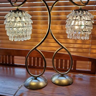 Mid Century Modern Crystal Lamps
