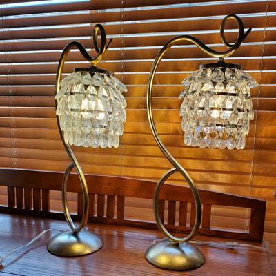 Mid Century Modern Crystal Lamps