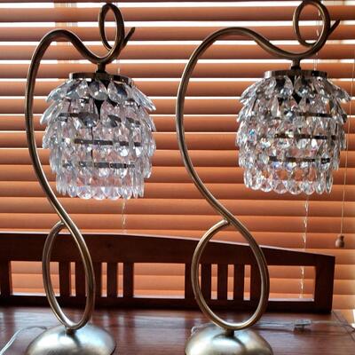 Mid Century Modern Crystal Lamps