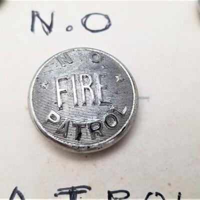 Lot #226  Lot of 7 Antique New Orleans Fire Patrol Buttons on Card