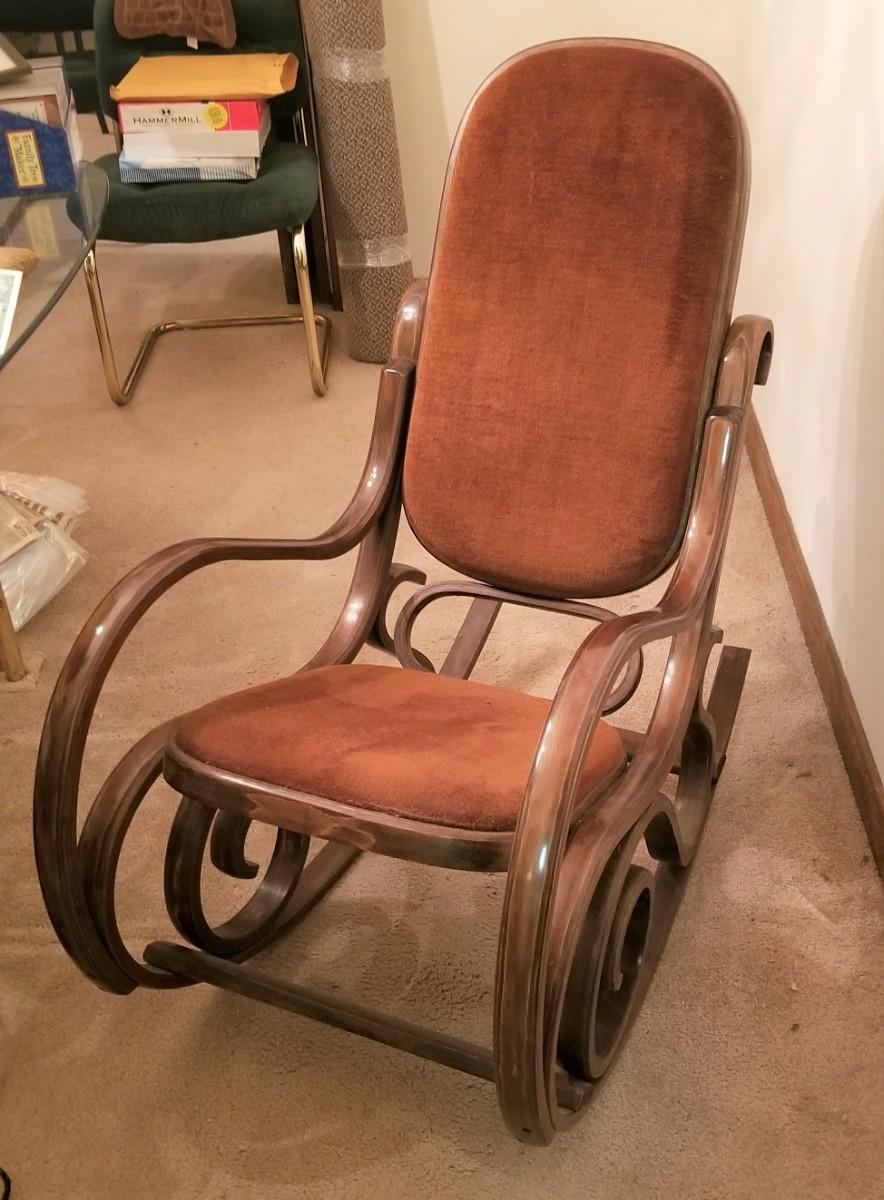 Upholstered bentwood rocker new arrivals