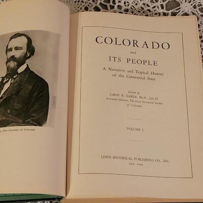 Lot 2: Rare Vintage Complete Set! 1948 Colorado and Its People Vol. 1, 2, 3 & 4 by Hafen