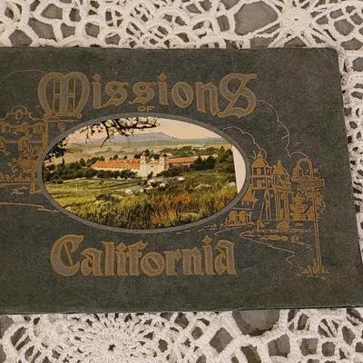 Lot 5: Rare Antique 1914 Album of Views of the Missions of California