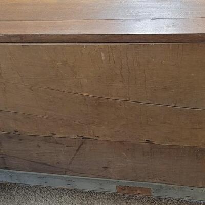 Lot 46: Antique 19th Century Tall Blanket Chest with 2 Drawers