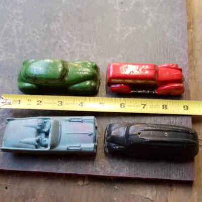 LOT 54   FOUR OLD RUBBER CARS