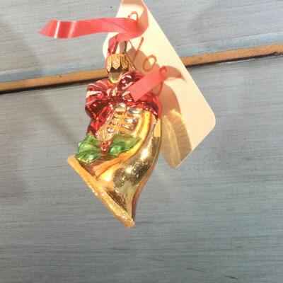 R108 French horn made by Christopher Radko Christmas ornaments
