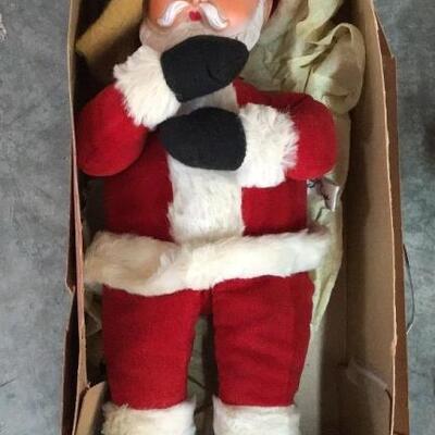 Assortment of Vintage Santa Claus Decor