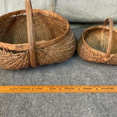 2 Split Oak Buttocks Baskets