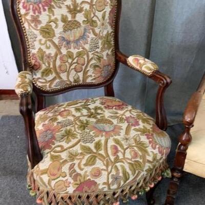 2 Assorted Open Armchairs