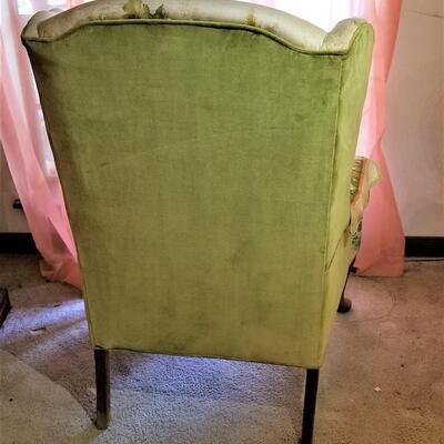 Lot #242  Vintage Armchair - Bird of Paradise Motif