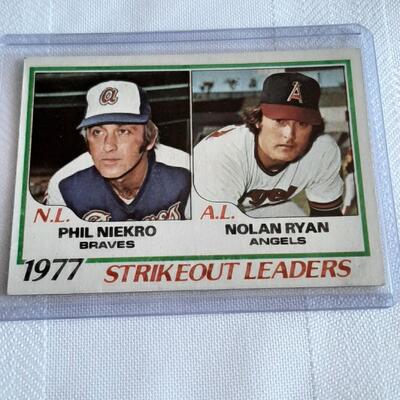 1977 STRIKE OUT LEADERS TOPPS #206