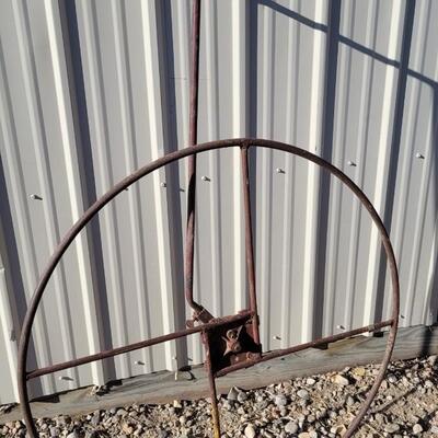 Lot 78: (2) Vintage Survey Wheels