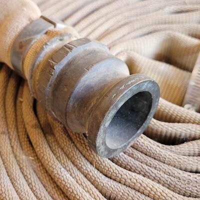 Lot 89: (3) Vintage Fire Farm Garden High Pressure Hoses