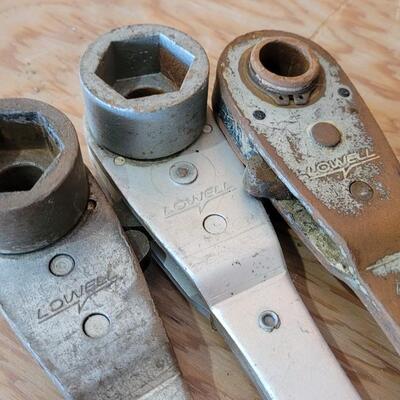 Lot 90: (3) Vintage LOWELL Wrenches TOOLS