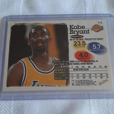 1997 KOBE BRYANT NBA HOOPS #75