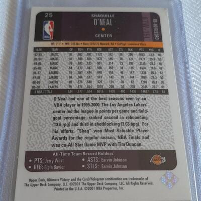 2001 SHAQUILLE O'NEIL UD ULTIMATE VICTORY #25