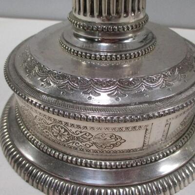 Vintage Bombay Co. Silver Plated Candelabra Candle Holder Birds 24 1/2