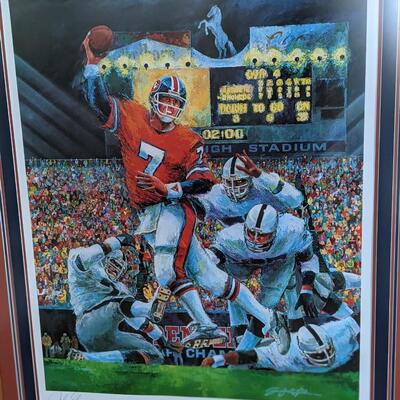 Sanford Holien painting of the notorious John Elway