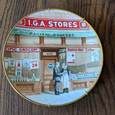 Vintage 1950's IGA Old Country Store Cast Metal Plaque