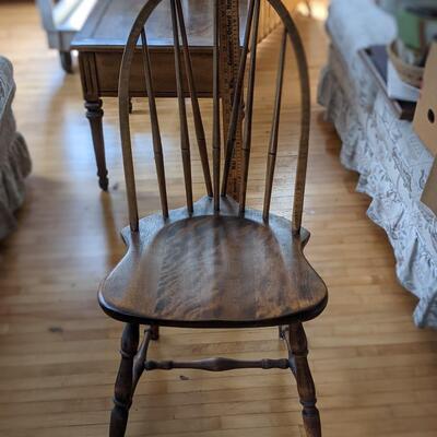Solid Oak Spindle Chair