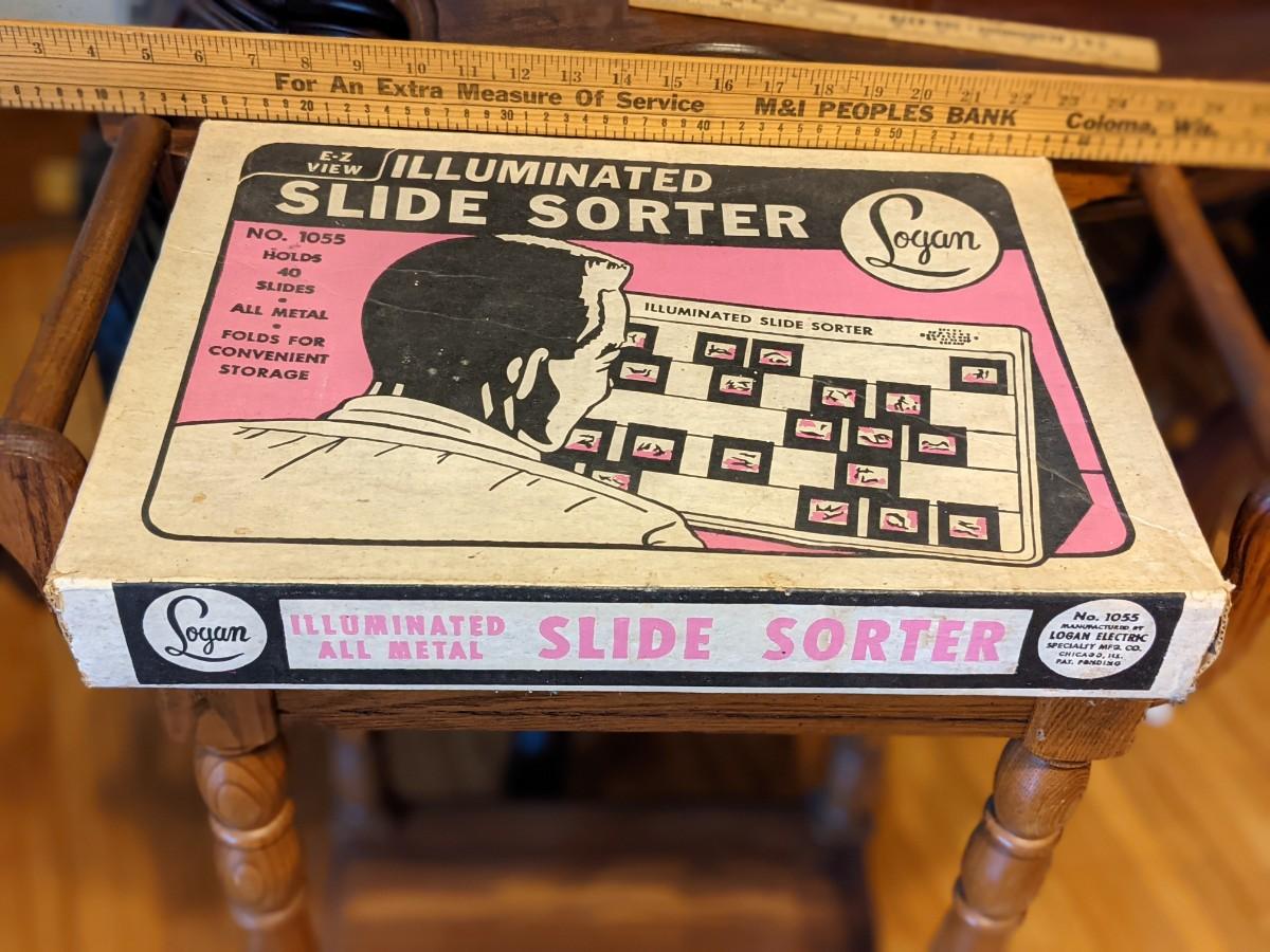 Vintage Logan Illuminated Slide Sorter