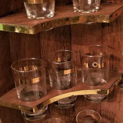 Lot #244  Totally Cool MidCentury Bar in the form of a Barrel - never used
