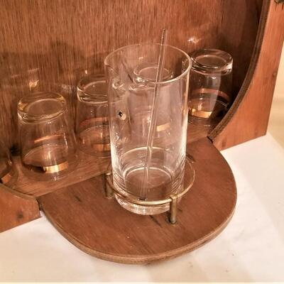 Lot #244  Totally Cool MidCentury Bar in the form of a Barrel - never used