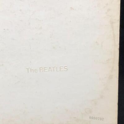 1968 Beatles White Vinyl Album Original Serial Number 757