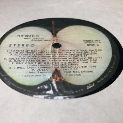 1968 Beatles White Vinyl Album Original Serial Number 757