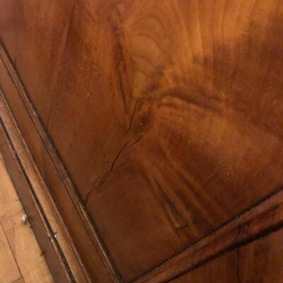 Beautiful Antique Oak Desk with slot on top