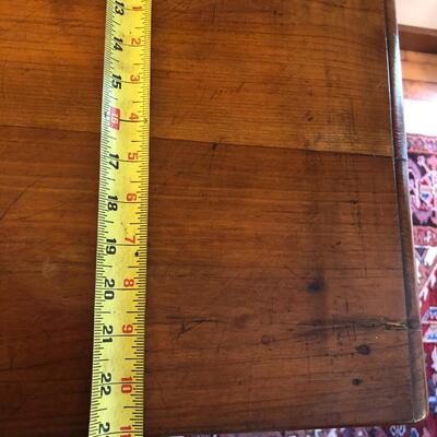 Beautiful Antique Oak Desk with slot on top