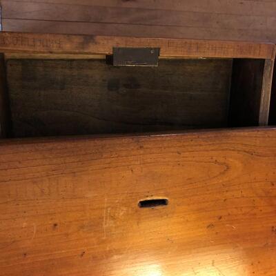 Beautiful Antique Oak Desk with slot on top