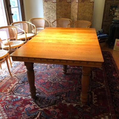 Gorgeous Antique Vintage Wood Dining Table Square or Rectangle