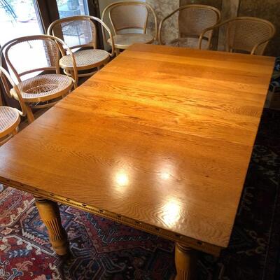 Gorgeous Antique Vintage Wood Dining Table Square or Rectangle
