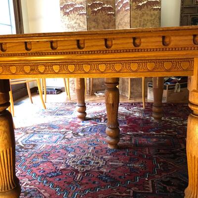 Gorgeous Antique Vintage Wood Dining Table Square or Rectangle