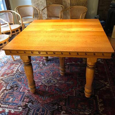 Gorgeous Antique Vintage Wood Dining Table Square or Rectangle