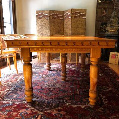Gorgeous Antique Vintage Wood Dining Table Square or Rectangle