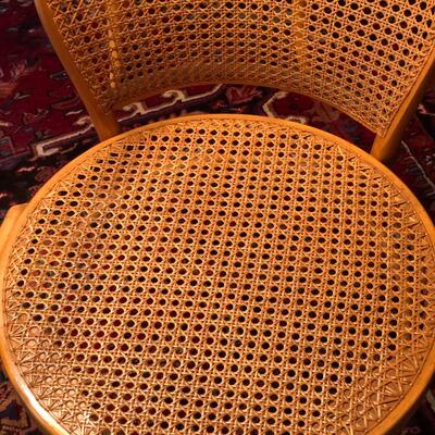 Lot of 6 Bentwood Cane Chairs Made in Czechoslovakia after Thonet Style